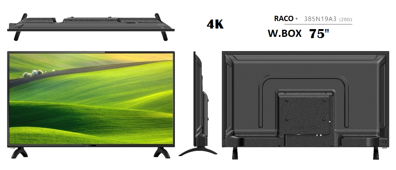شاشات W.BOX راكو 75 فائقة الدقة 4K